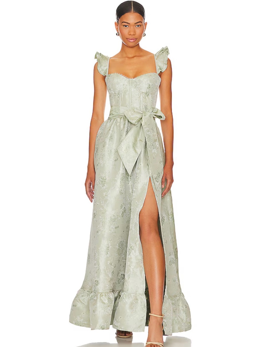 V. Chapman Veronica Dress in Sage